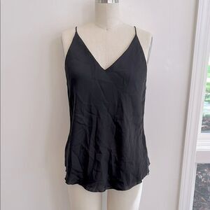 Free People Blouse w/ Swiss Dot Ruffle Detail